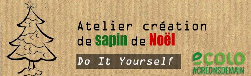 Invitation : Atelier Sapin de noël